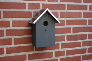 Vogelhuisjes van hout