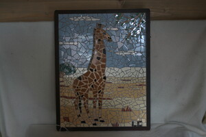 Wandstuk mozaïek ''Giraf''