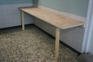 inklapbare werkbank / Inpaktafel 244cm 61 cm x 80cm - Hoom-Meet