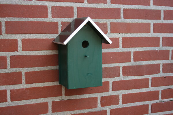 Vogelhuisjes van hout