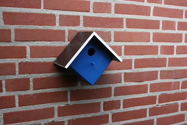 Vogelhuisjes van hout