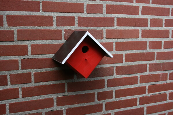 Vogelhuisjes van hout