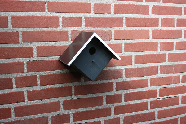 Vogelhuisjes van hout