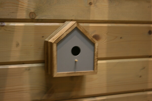 Vogelhuisjes van hout