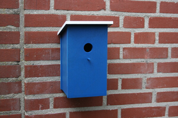 Vogelhuisjes van plaat